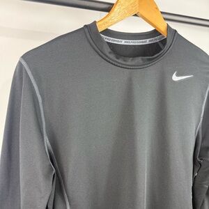 Nike Pro Long Sleeve Mock-Neck Training Top Men's Large Shirt Black